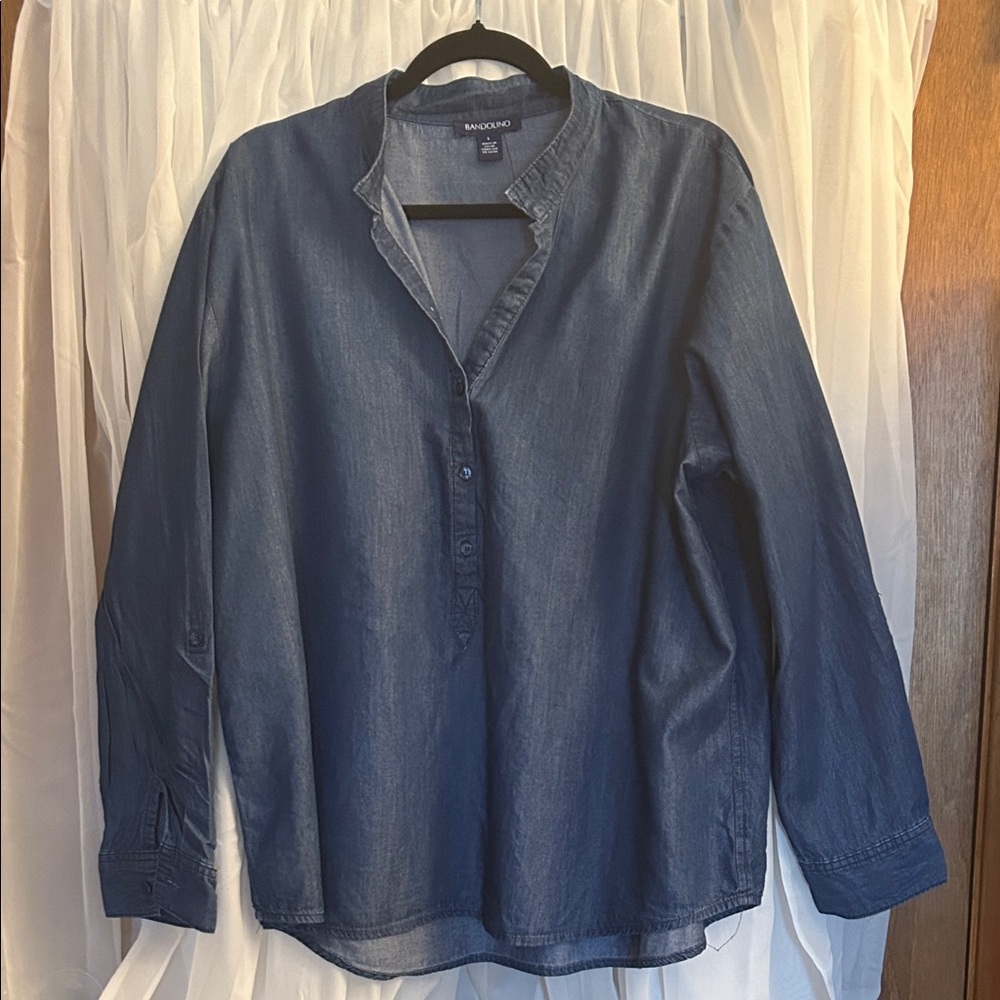 Bandolino Blue Blouse